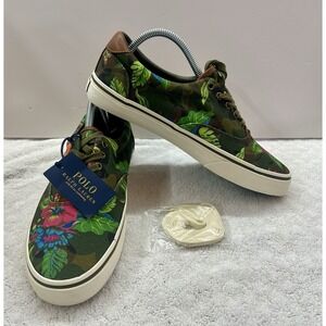 Polo‎ Ralph Lauren Womens Floral Camo Canvas shoes size 8D NIB